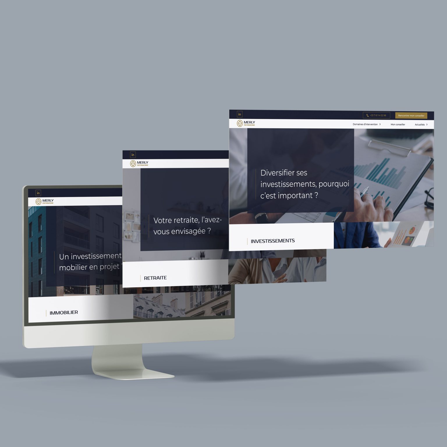 Pages des prestations de Merly Patrimoine